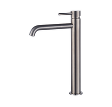 Wastafelkraan Slimline Hoog – Gunmetal voor waskommen