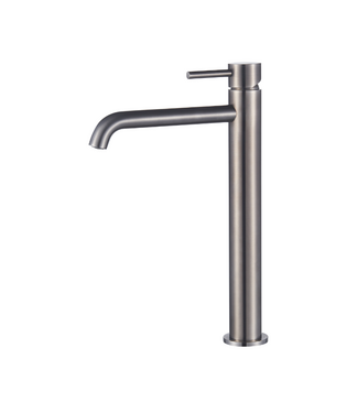 SANI-SUPPLY Wastafelkraan Slimline Hoog – Gunmetal voor waskommen