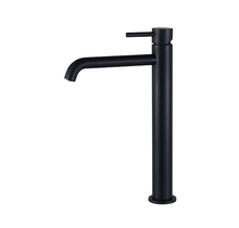 Wastafelkraan Slimline Hoog – Mat Zwart voor waskommen