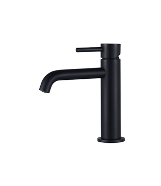 SANI-SUPPLY Wastafelkraan Slimline Laag – Mat Zwart