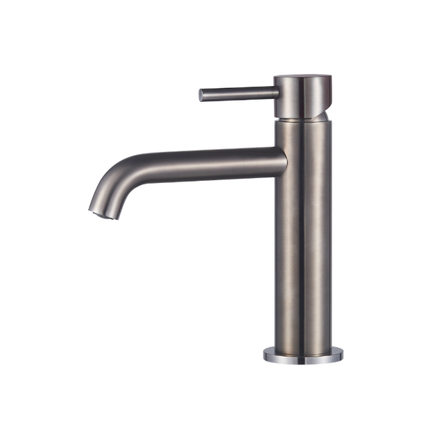 Wastafelkraan Slimline Laag – Gunmetal