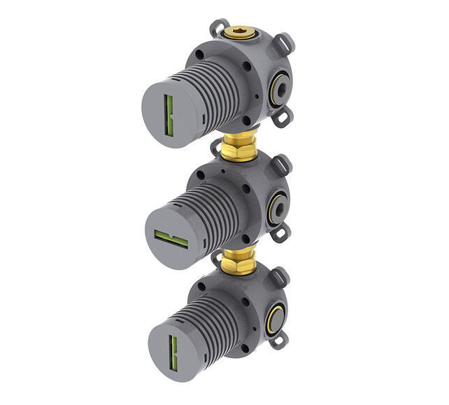 Inbouwdeel Wiesbaden Caral Themorstaatkraan Douche - Met 2 stopkranen