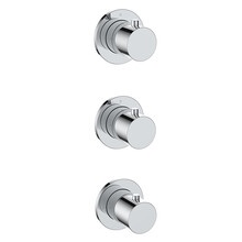 Afbouwdeel Wiesbaden Caral Thermostaat | Chroom | 2 Stopkranen