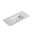 Wiesbaden Wastafel Laro 100x48cm Mat Wit Zonder kraangat - Solid Surface