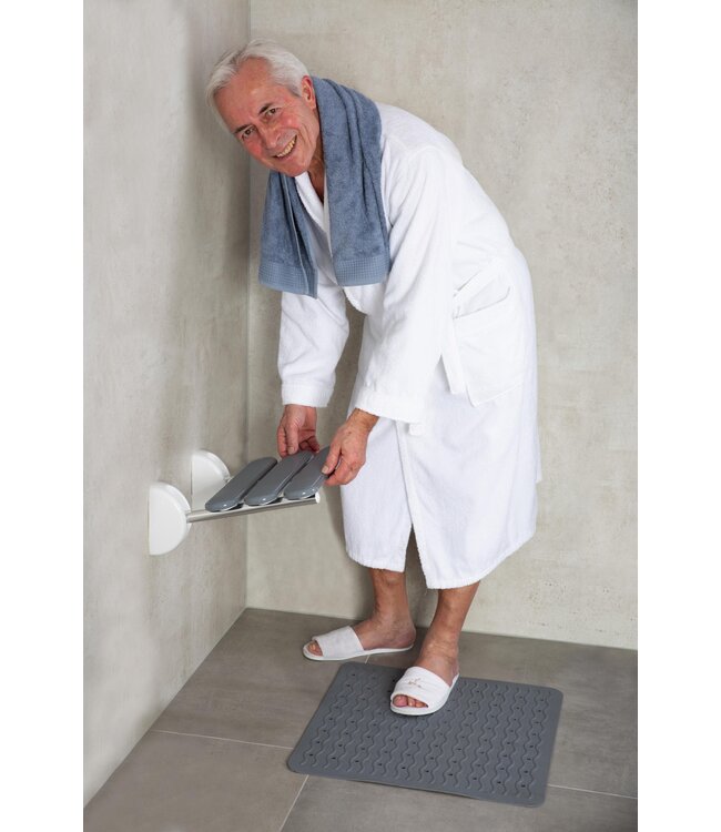 Douchezitje Opklabbaar - Ridder Pro Grijs