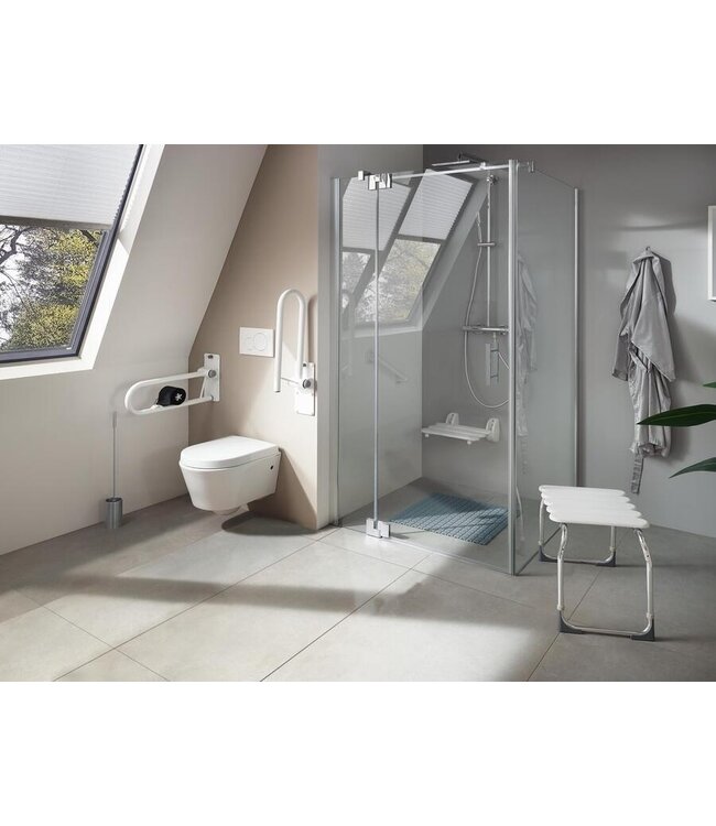 Badkamerkruk Ridder Pro verstelbaar wit