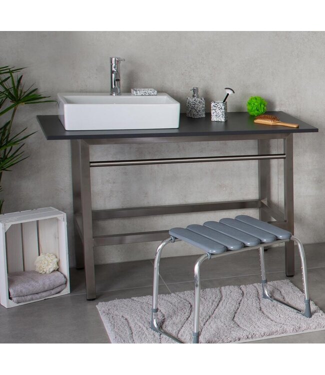 Badkamerkruk Ridder Pro verstelbaar Grijs