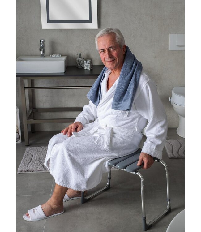 Badkamerkruk Ridder Pro verstelbaar Grijs