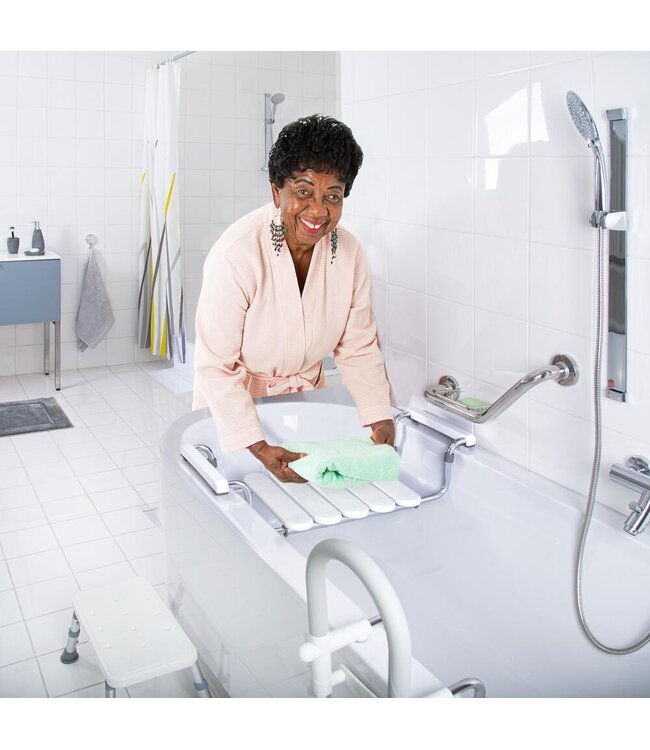 Wiesbaden Badzitje Ridder Pro verstelbaar wit