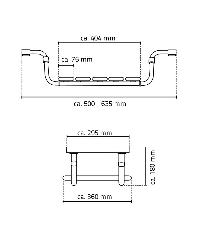 Badzitje Ridder Pro verstelbaar wit