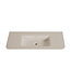 Wiesbaden Wastafel Laro 80x48cm Beige Zonder kraangat - Solid Surface