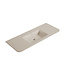 Wastafel Laro 120x48cm Beige met kraangat - Solid Surface