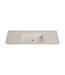 Wastafel Laro 120x48cm Beige zonder kraangat - Solid Surface