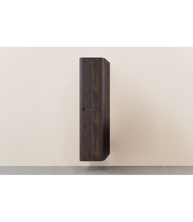 Kolomkast Sulora Walnoot | Geribbeld & Rond | 160x40 cm