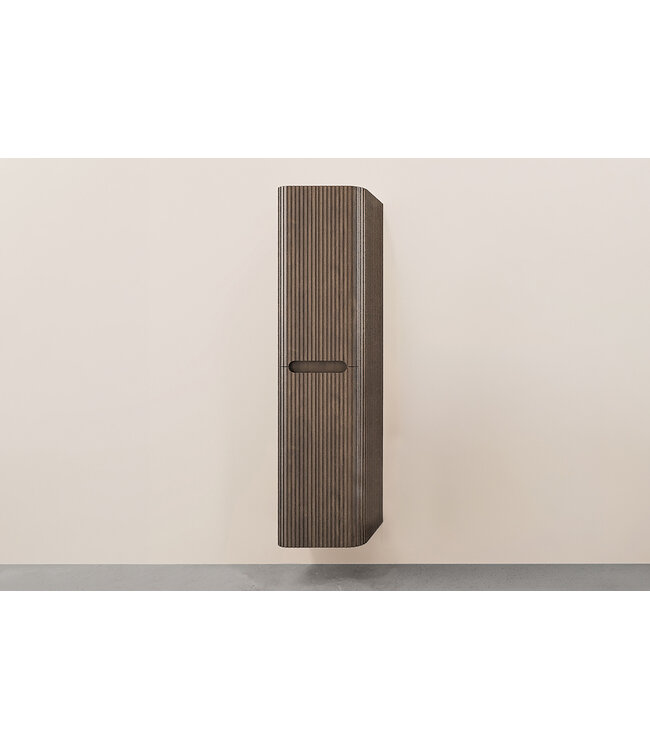 Kolomkast Sulora Bruin Eiken  | Geribbeld & Rond | 160x40 cm