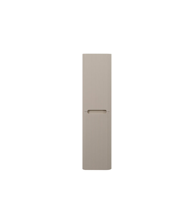 Kolomkast Sulora Mat Beige | Geribbeld & Rond | 160x40 cm