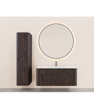 Wiesbaden Onderkast Sulora Walnoot 120cm | Geribbeld Design & Softclose