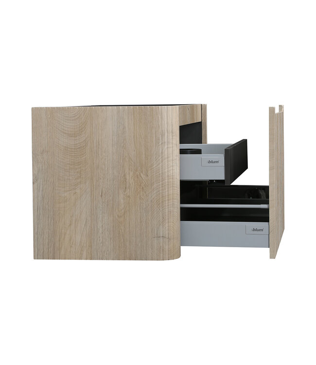 Wiesbaden Onderkast Sulora Licht Eiken 120cm | Geribbeld Design & Softclose