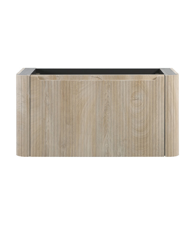 Wiesbaden Onderkast Sulora Licht Eiken 100cm | Geribbeld Design & Softclose