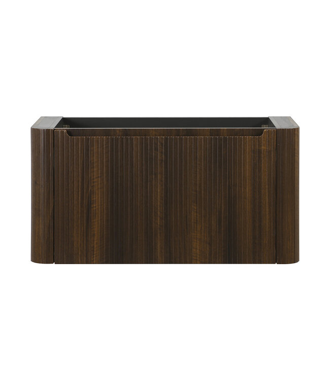 Wiesbaden Onderkast Sulora Walnoot 100cm | Geribbeld Design & Softclose