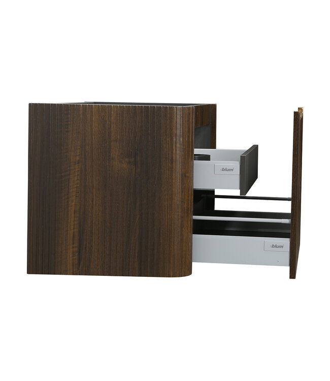 Onderkast Sulora Walnoot 100cm | Geribbeld Design & Softclose