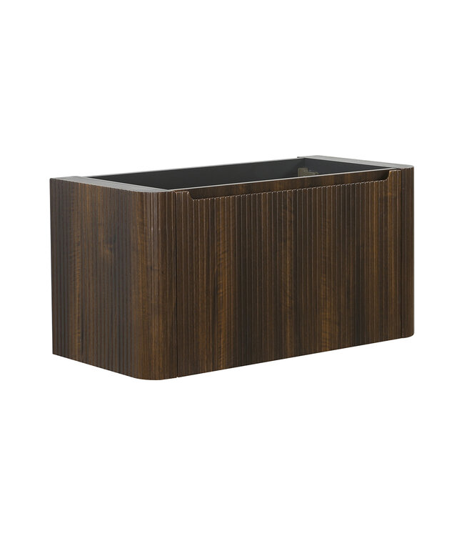 Onderkast Sulora Walnoot 80cm | Geribbeld Design & Softclose