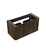 Onderkast Sulora Walnoot 80cm | Geribbeld Design & Softclose