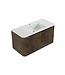 Onderkast Sulora Bruin Eiken 80cm | Geribbeld Design & Softclose