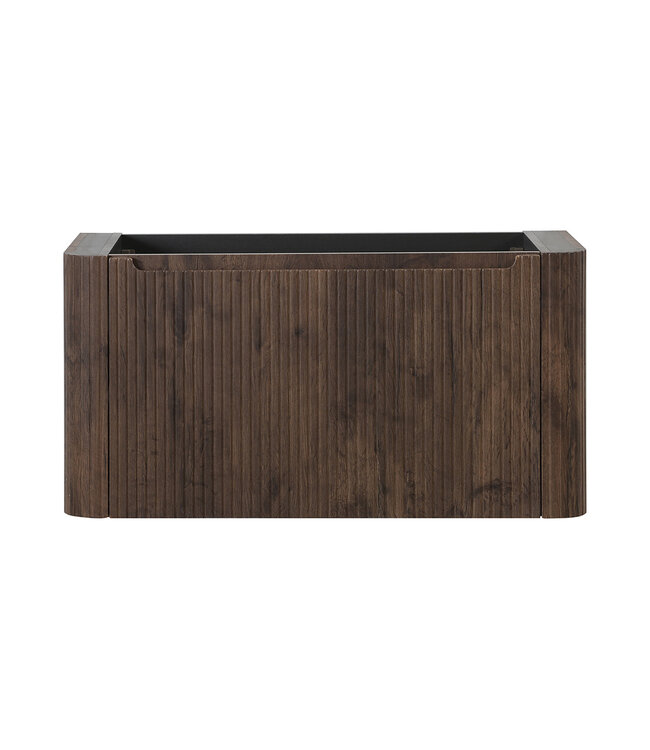 Onderkast Sulora Bruin Eiken 80cm | Geribbeld Design & Softclose