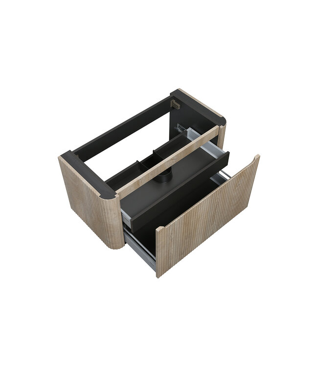 Onderkast Sulora Licht Eiken 80cm | Geribbeld Design & Softclose
