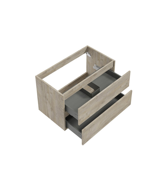 Onderkast Alvara Grijs Eiken 80cm | Hettich & Softclose