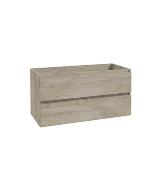 Wiesbaden Onderkast Alvara Grijs Eiken 100cm | Hettich & Softclose