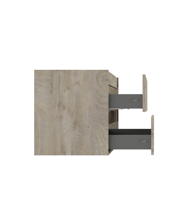 Wiesbaden Onderkast Alvara Grijs Eiken 120cm | Hettich & Softclose