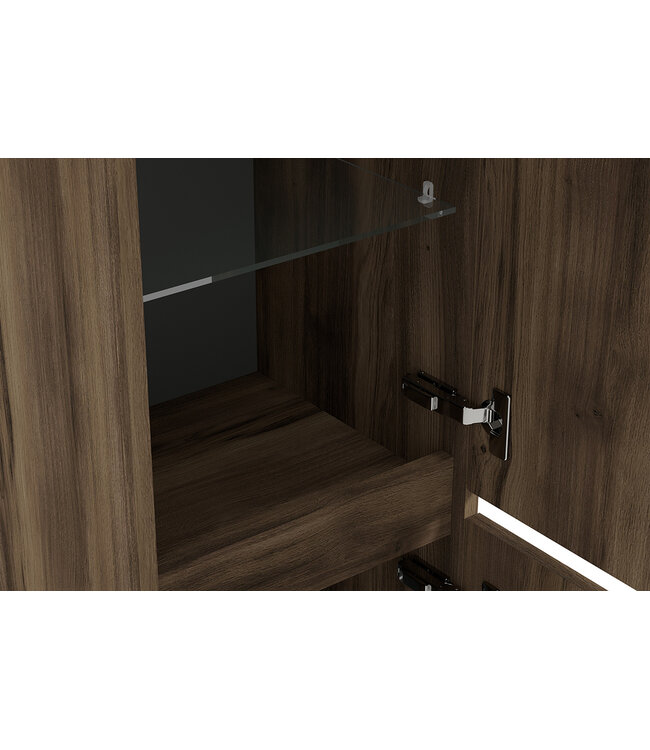 Kolomkast Alvara – Donker Eiken – 160x35x35cm