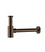 Fonteinkraan set Stria Lux Mat Bruin Brons (PVD) Toiletkraan + Sifon + Clickwaste