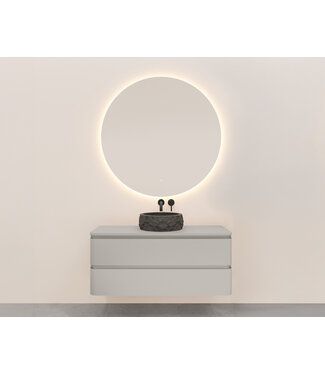 Wiesbaden Onderkast Novira Mat Zand 120x48cm | Afgeronde hoeken