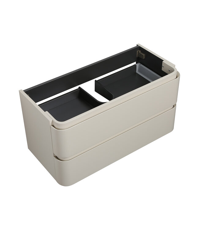 Onderkast Novira Mat Zand 120x48cm | Afgeronde hoeken