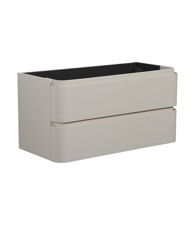 Onderkast Novira Mat Zand 120x48cm | Afgeronde hoeken