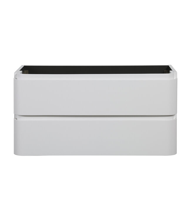 Onderkast Novira Mat Wit 100x48cm | Afgeronde hoeken