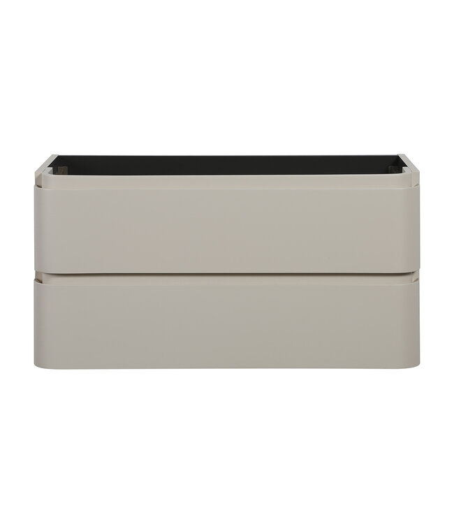 Onderkast Novira Mat Zand 100x48cm | Afgeronde hoeken