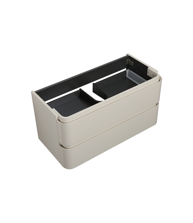 Onderkast Novira Mat Zand 100x48cm | Afgeronde hoeken