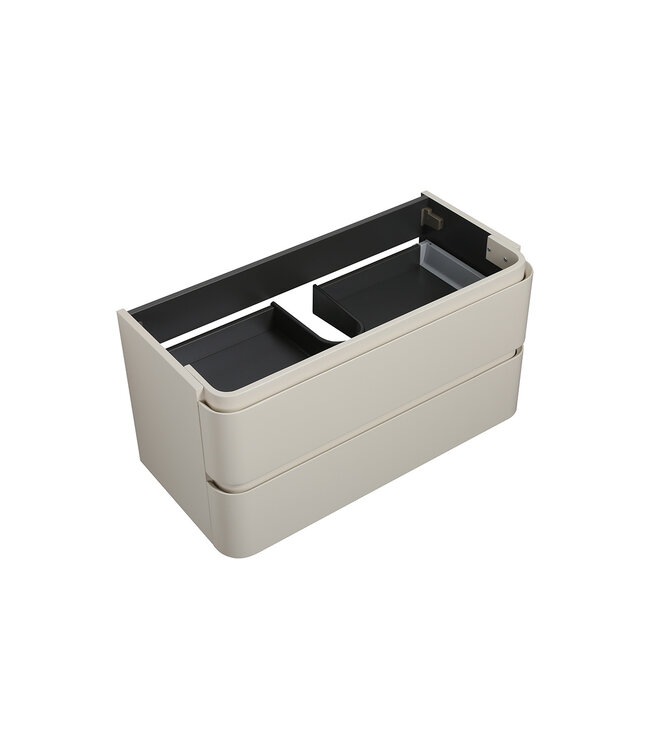 Onderkast Novira Mat Zand 80x48cm | Afgeronde hoeken