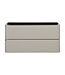 Onderkast Novira Mat Zand 80x48cm | Afgeronde hoeken