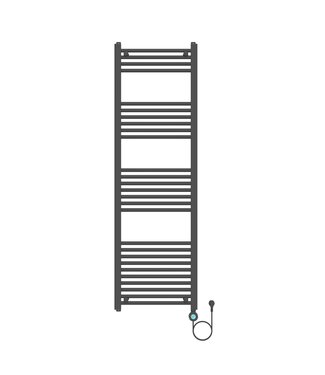 ALONI Elektrische Handdoekradiator Mat Zwart 160x50cm 700Watt met Smart Wifi - programeerbaar