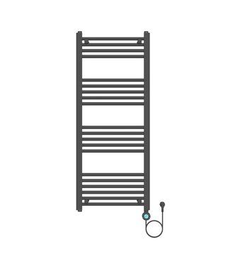 ALONI Elektrische Handdoekradiator Mat Zwart 120x50cm 700Watt met Smart Wifi - programeerbaar