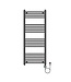 Elektrische Handdoekradiator Mat Zwart 120x50cm 700Watt met Smart Wifi - programeerbaar