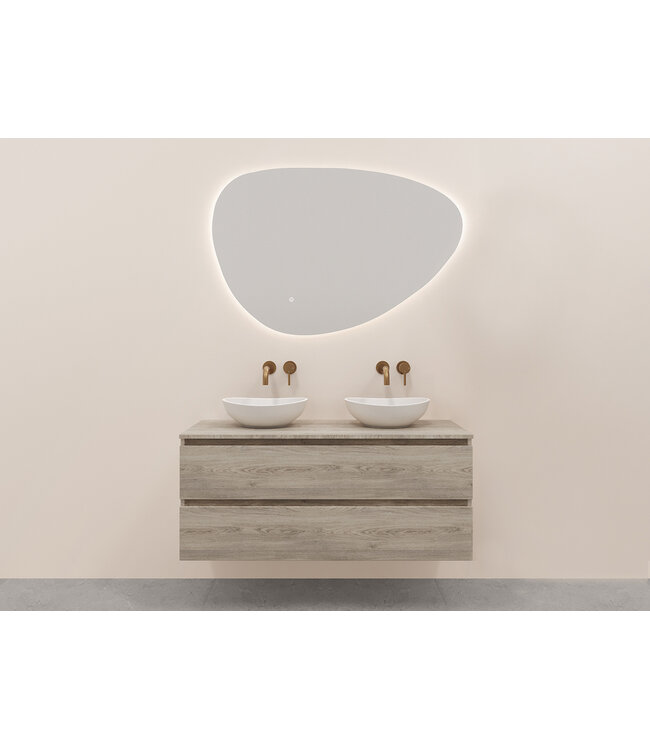 Onderkast Alvara Grijs Eiken 120cm | Hettich & Softclose