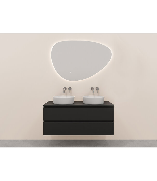 Onderkast Alvara Mat Zwart 120cm | Hettich & Softclose
