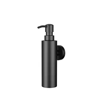 DutchLine Zeepdispancer Alya - Mat Zwart - PVD-gecoat - Wandmontage  275ml
