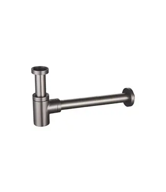 DutchLine Sifon Alya Lux Gunmetal PVD | Verkort RVS Sifon 95mm | Dutchline